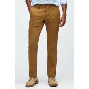 Bonobos Straight Leg Khaki Flat Front Chino Pants Trousers Men's 38x30